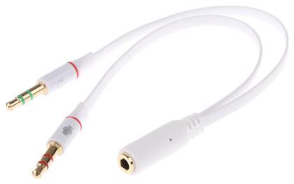 3.5mm 2x male σε 3.5mm female 1τμχ (CAB-J048) Powertech