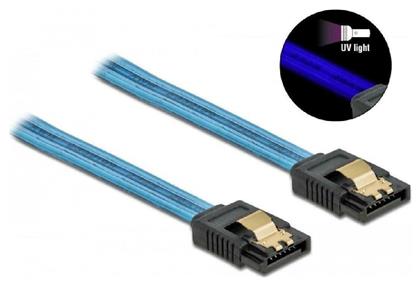 7-Pin SATA III male - 7-Pin SATA III male Cable 0.7m Μπλε (CAB-W037) Powertech