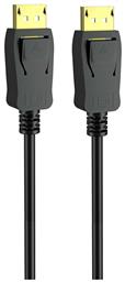 Cable DisplayPort male - DisplayPort male 2m Μαύρο (CAB-DP045) Powertech