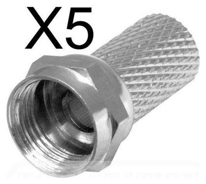 Βύσμα F-Connector female 5τμχ Powertech