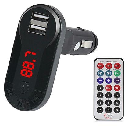 FM Transmitter Αυτοκινήτου T26 με MicroSD / USB Powertech