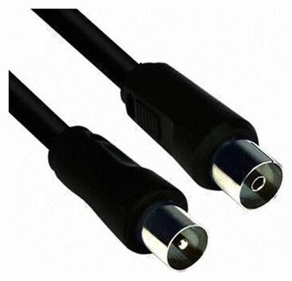 Καλώδιο Κεραίας Coax male - Coax female Μαύρο 1.5m (CAB-V004) 1τμχ Powertech
