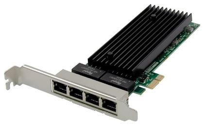 Κάρτα PCIe σε 4 θύρες Ethernet Powertech