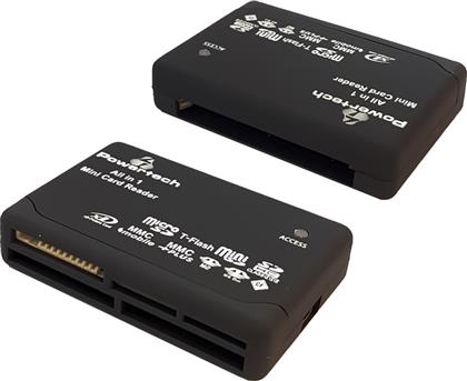 Powertech Card Reader USB 2.0 για SD/microSD/MemoryStick/CompactFlash από το Elektrostore24