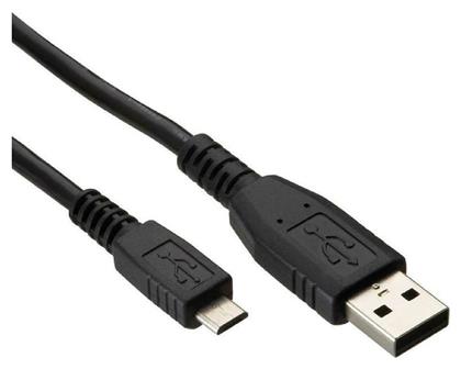 Regular USB 2.0 to micro USB Cable Μαύρο 5m (CAB-U010) Powertech