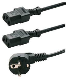 Schuko - 2x IEC C13 Cable 1.5m (CAB-P009) Powertech