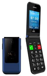 Sentry Dual II Single SIM Κινητό με Μεγάλα Κουμπιά Μπλε Powertech