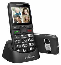 Sentry Eco PTM-18 Dual SIM Κινητό με Μεγάλα Κουμπιά Μαύρο Powertech