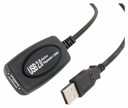 USB 2.0 Cable USB-A male - USB-A female Μαύρο 10m (CAB-U041) Powertech