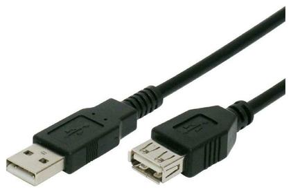 USB 2.0 Cable USB-A male - USB-A female Μαύρο 3m (CAB-U012) Powertech