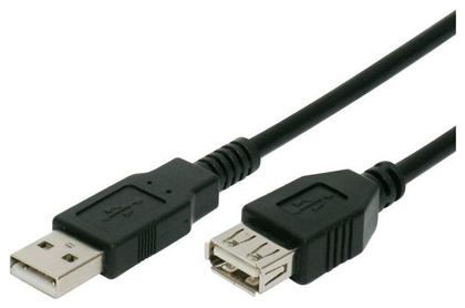 USB 2.0 Cable USB-A male - USB-A female Μαύρο 5m (CAB-U013) Powertech