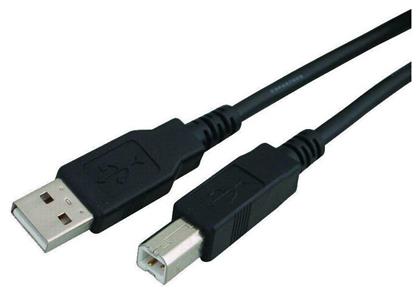 USB 2.0 Cable USB-A male - USB-B male Μαύρο 1.5m (CAB-U016) Powertech