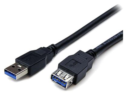 USB 3.0 Cable USB-A male - USB-A female Μαύρο 1.5m (CAB-U123) Powertech