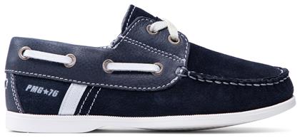 Suede Παιδικά Μοκασίνια με Κορδόνια Navy Μπλε Primigi από το Modivo