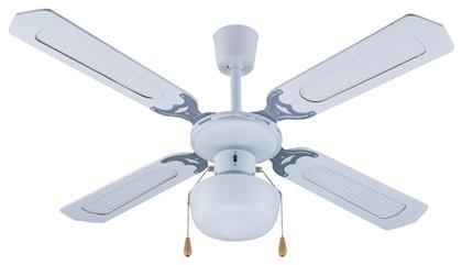 PRCF-80277 Ανεμιστήρας Οροφής 105cm με Φως Λευκός Primo από το Plus4u