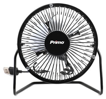 PRMF-80426 Ανεμιστηράκι USB 10cm Μαύρο Primo