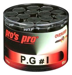 Pro's Pro P.G 1 Tennis Overgrips x 60 Black - Pros Pro
