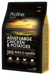 Adult Large 3kg Ξηρά Τροφή για Ενήλικους Σκύλους Μεγαλόσωμων Φυλών με Κοτόπουλο και Πατάτες Profine