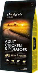 Profine Adult 15kg Ξηρά Τροφή για Ενήλικους Σκύλους με Κοτόπουλο / Πατάτες από το Plus4u
