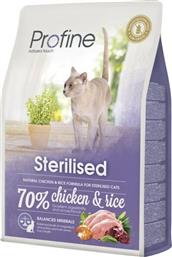 Profine Sterilised Ξηρά Τροφή για Ενήλικες Στειρωμένες Γάτες με Κοτόπουλο / Ρύζι 2kg από το Petshop4u