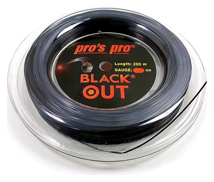 Blackout Tennis String (1.28mm, 200m) Black Pros Pro