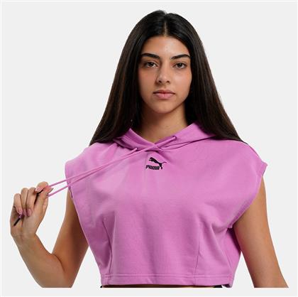 Αμάνικο Crop Top Μωβ Puma