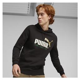 Ανδρικό Φούτερ με Κουκούλα Μαύρο Puma