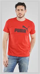 Ανδρικό T-shirt Κόκκινο με Λογότυπο Puma