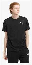 Ανδρικό T-shirt Μαύρο με Λογότυπο Puma