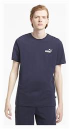 Ανδρικό T-shirt Navy Μπλε με Λογότυπο Puma