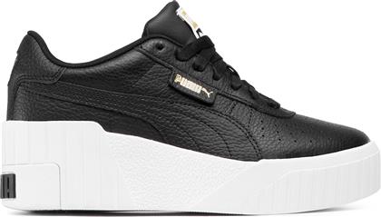 Puma Cali Wedge Γυναικεία Flatforms Sneakers Μαύρα από το Outletcenter