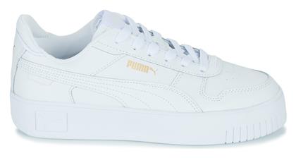 Carina Γυναικεία Flatforms Sneakers Λευκά Puma