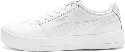 Puma Carina Leather Γυναικεία Sneakers Λευκά από το Spartoo