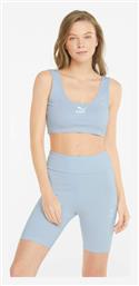 Puma Classics Γυναικείο Αθλητικό Crop Top Αμάνικο Γαλάζιο Γαλάζιο από το Z-mall