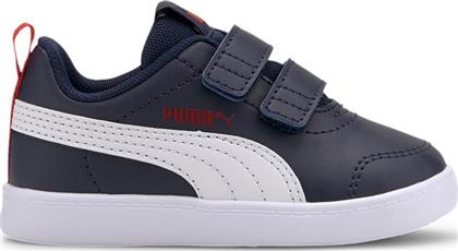 Παιδικό Sneaker Courtflex με Σκρατς για Αγόρι Navy Μπλε Puma