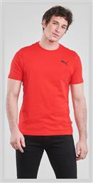 Ess Αθλητικό Ανδρικό T-shirt Κόκκινο Μονόχρωμο Puma