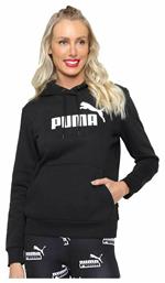 Essentials Φούτερ Μαύρο με Κουκούλα Puma