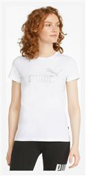 Essentials Γυναικείο Αθλητικό T-shirt Λευκό Puma