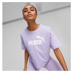 Essentials Κοντομάνικο Crop Top Vivid Violet Puma