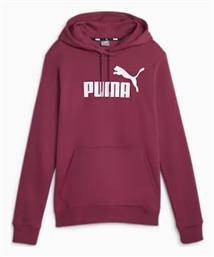 Essentials Logo Γυναικείο Φούτερ με Κουκούλα Φούξια Puma