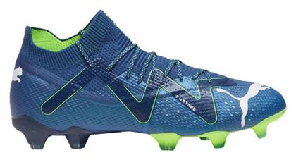 Future Ultimate FG/AG Χαμηλά Ποδοσφαιρικά Παπούτσια με Τάπες Persian Blue / White / Pro Green Puma