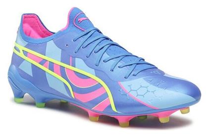 King Ultimate Energy Ποδοσφαιρικά Παπούτσια με Τάπες Μπλε Puma