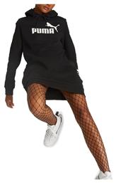 Mini Αθλητικό Φόρεμα Μακρυμάνικο με Κουκούλα Μαύρο Puma
