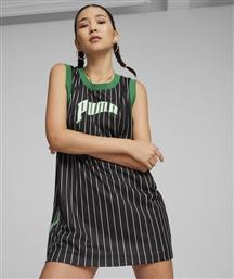 Puma Mini Βραδινό Φόρεμα με Διαφάνεια Μαύρο