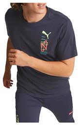 Neymar Ανδρικό T-shirt Navy Μπλε με Στάμπα Puma