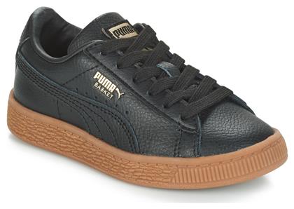 Παιδικά Παπούτσια Πεζοπορίας PS Basket Classic Gym Trainers Μαύρα Puma από το MybrandShoes