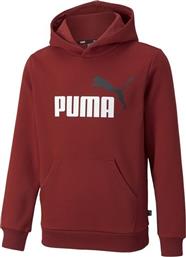 Puma Παιδικό Φούτερ με Κουκούλα και Τσέπες Μπορντό Essentials 2 από το Z-mall