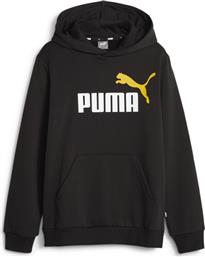 Puma Παιδικό Φούτερ με Κουκούλα και Τσέπες Μαύρο