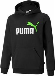 Puma Παιδικό Φούτερ με Κουκούλα και Τσέπες Μαύρο Essentials 2