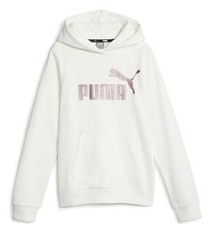 Παιδικό Φούτερ με Κουκούλα Λευκό Puma